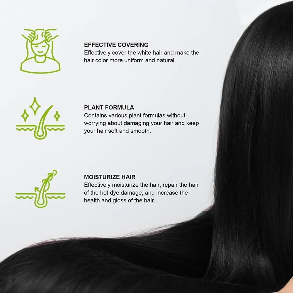 Revitalcolor Shampoo Cubre Canas, Revitacolor Shampoo, Revitalcolor Natural Black Hair Dye 𝐒𝐡𝐚𝐦𝐩𝐨𝐨 3-in-1, Instant Gray Coverage for Men & Women (Wine Red)
