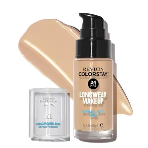 Revlon Liquid Foundation, ColorStay Face Makeup for Normal & Dry Skin, SPF 20, Longwear Medium-Full Coverage with Natural Finish, 150 Buff, 1 Fl Oz