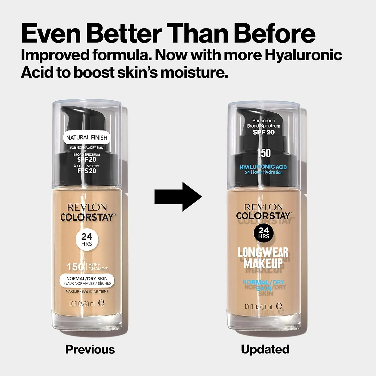 Revlon Liquid Foundation, ColorStay Face Makeup for Normal & Dry Skin, SPF 20, Longwear Medium-Full Coverage with Natural Finish, Oil Free, 130 Porcelain, 1 Fl Oz