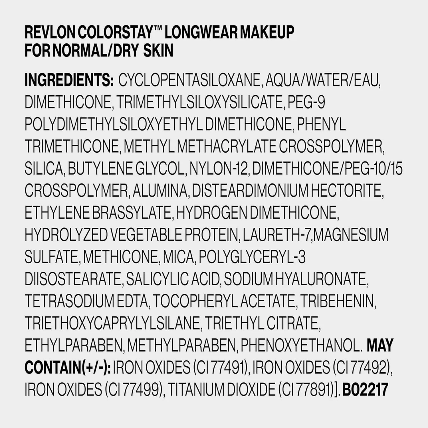 Revlon Liquid Foundation, ColorStay Face Makeup for Normal & Dry Skin, SPF 20, Longwear Medium-Full Coverage with Natural Finish, Oil Free, 130 Porcelain, 1 Fl Oz