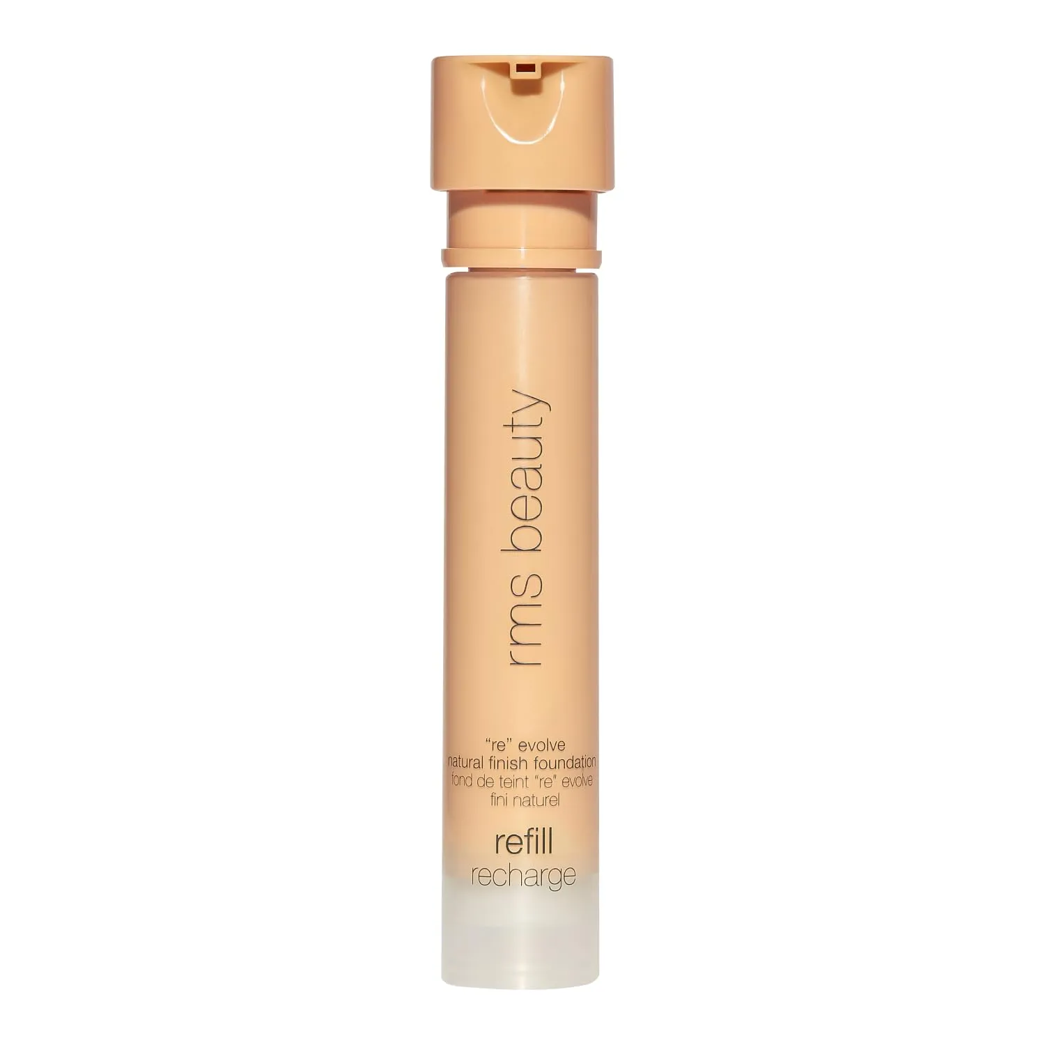 RMS Beauty ReEvolve Natural Finish Foundation - Liquid Foundation Face Makeup, Makeup Foundation Skin Tint, Refillable Foundation Pump Make Up