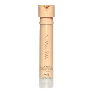 RMS Beauty ReEvolve Natural Finish Foundation - Liquid Foundation Face Makeup, Makeup Foundation Skin Tint, Refillable Foundation Pump Make Up