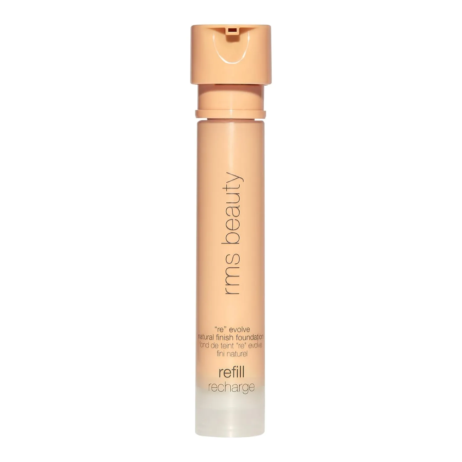 RMS Beauty ReEvolve Natural Finish Foundation - Liquid Foundation Face Makeup, Makeup Foundation Skin Tint, Refillable Foundation Pump Make Up