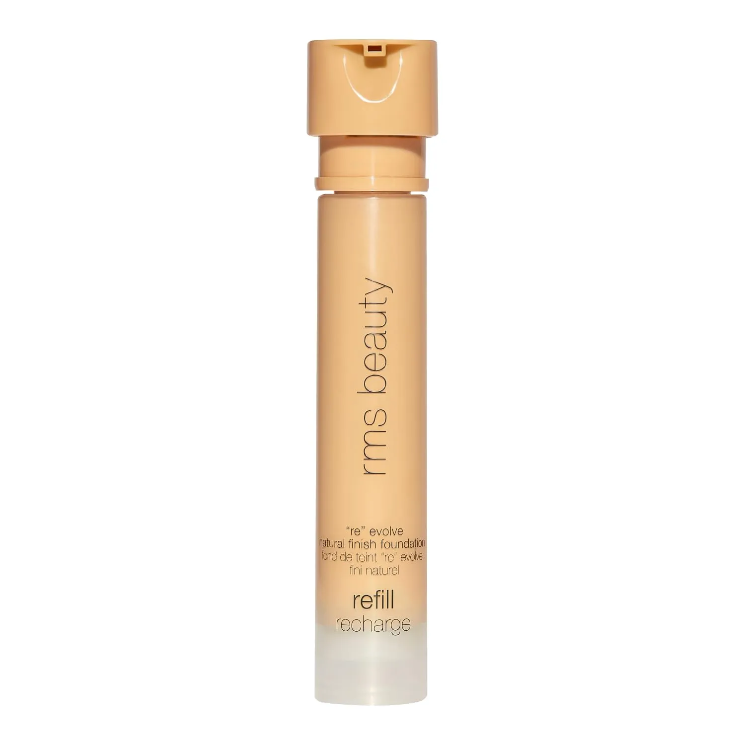 RMS Beauty ReEvolve Natural Finish Foundation - Liquid Foundation Face Makeup, Makeup Foundation Skin Tint, Refillable Foundation Pump Make Up
