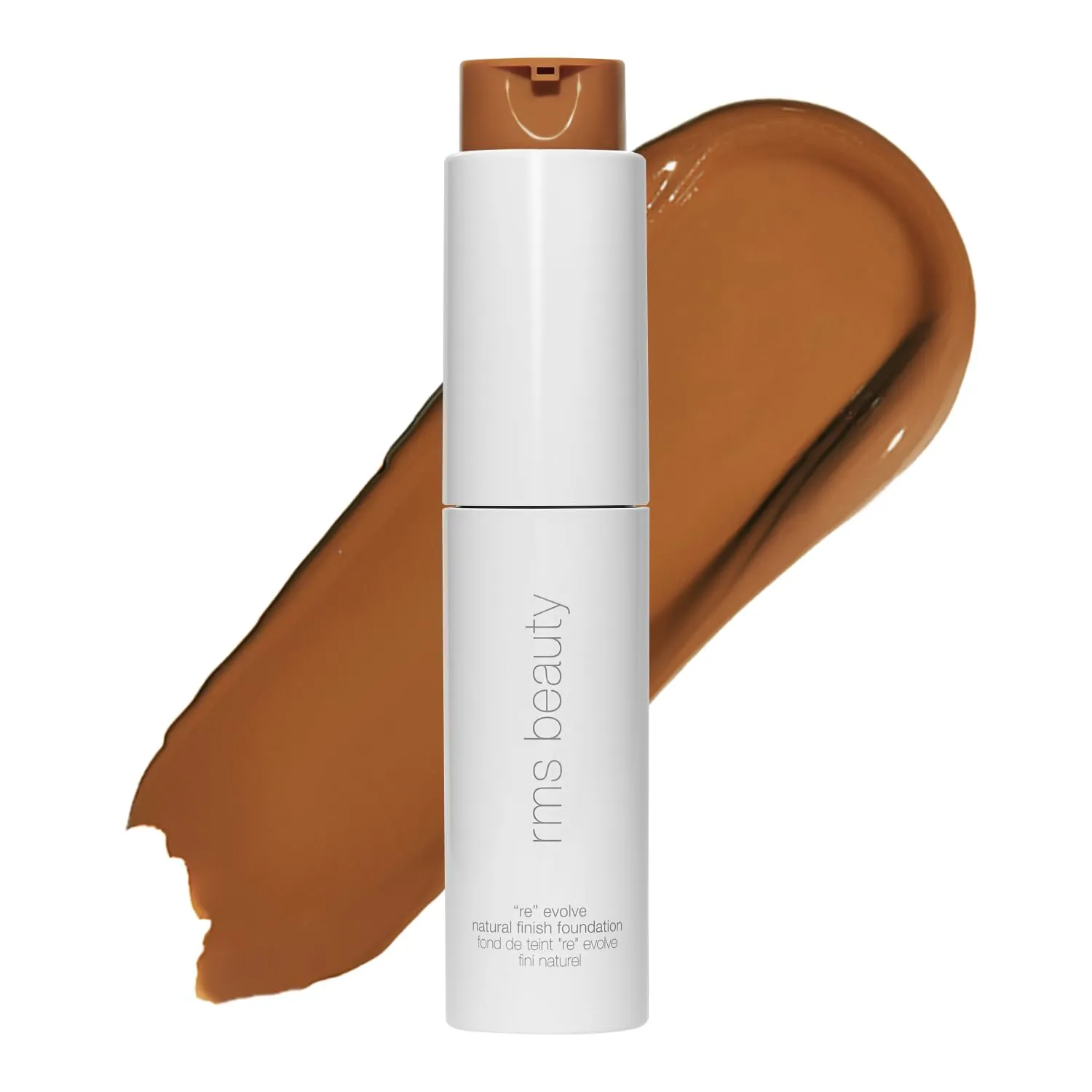 RMS Beauty ReEvolve Natural Finish Foundation - Liquid Foundation Face Makeup, Makeup Foundation Skin Tint, Refillable Foundation Pump Make Up