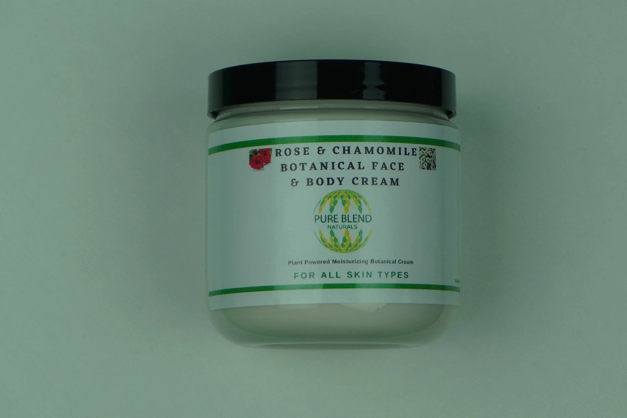 Rose And Chamomile Face And Body Moisturiser: Botanical Moisturizing Cream For All Skin Types