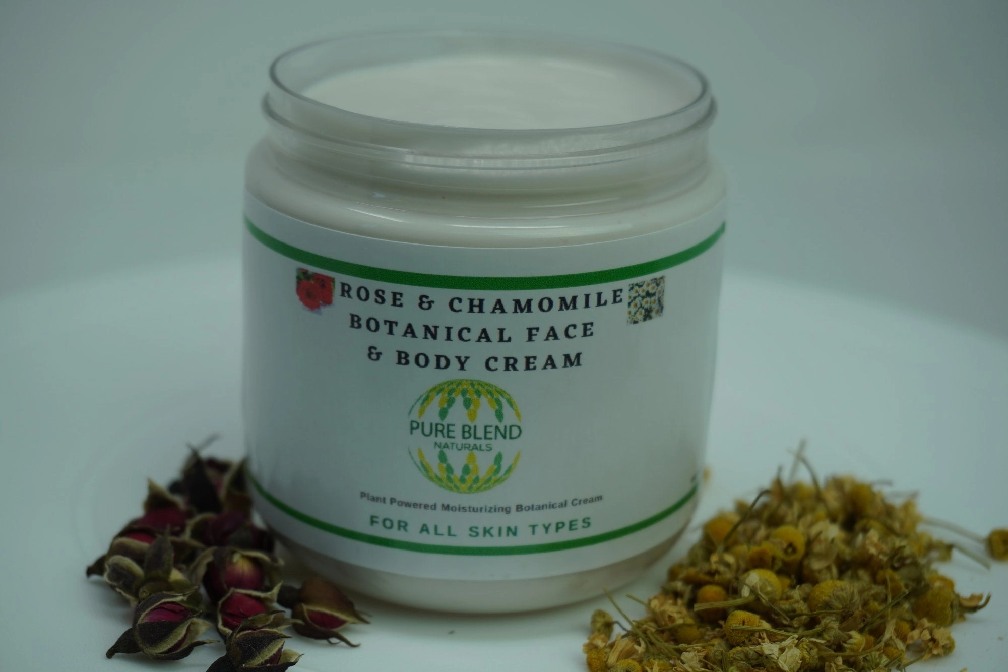 Rose And Chamomile Face And Body Moisturiser: Botanical Moisturizing Cream For All Skin Types