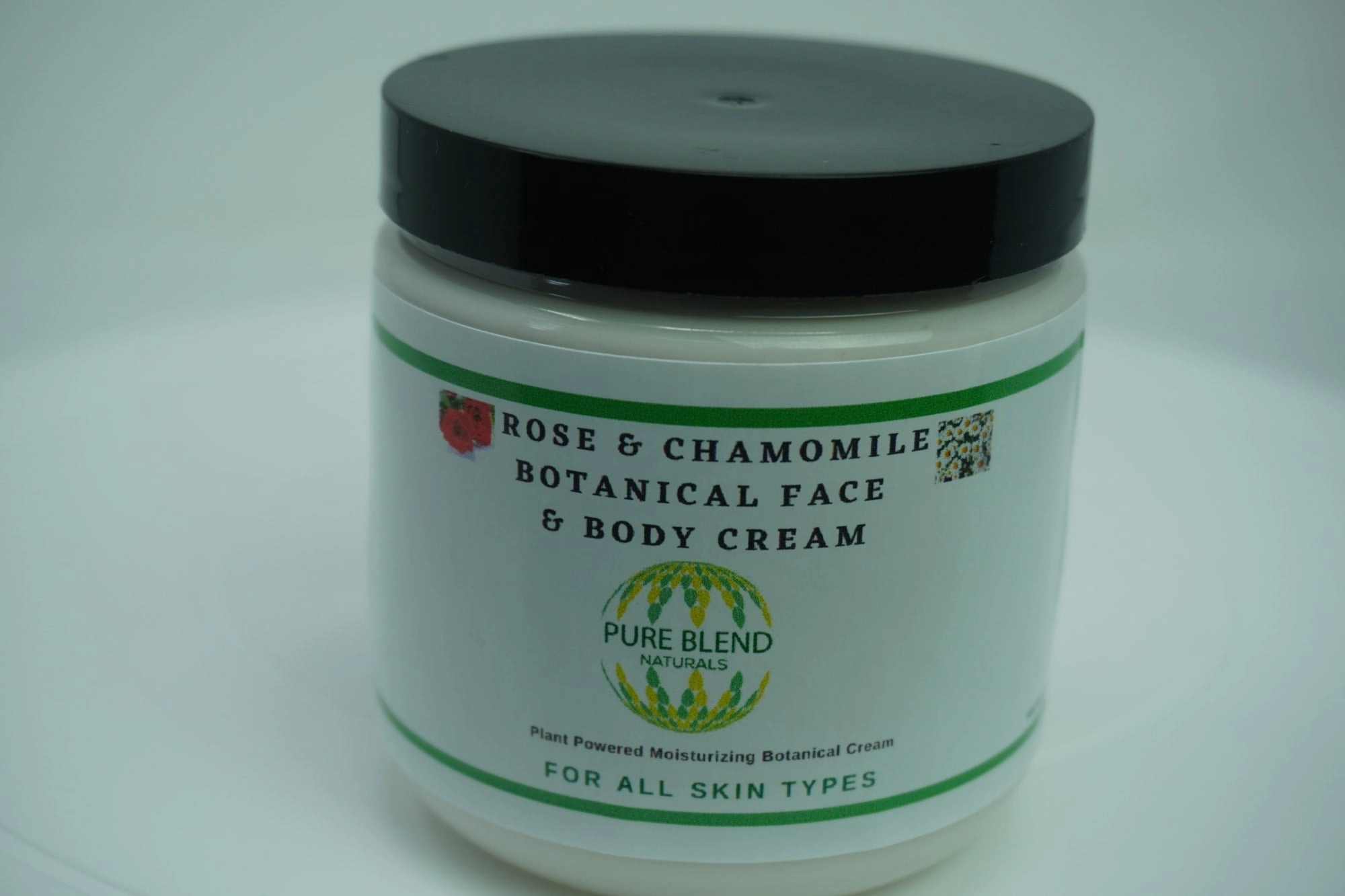 Rose And Chamomile Face And Body Moisturiser: Botanical Moisturizing Cream For All Skin Types