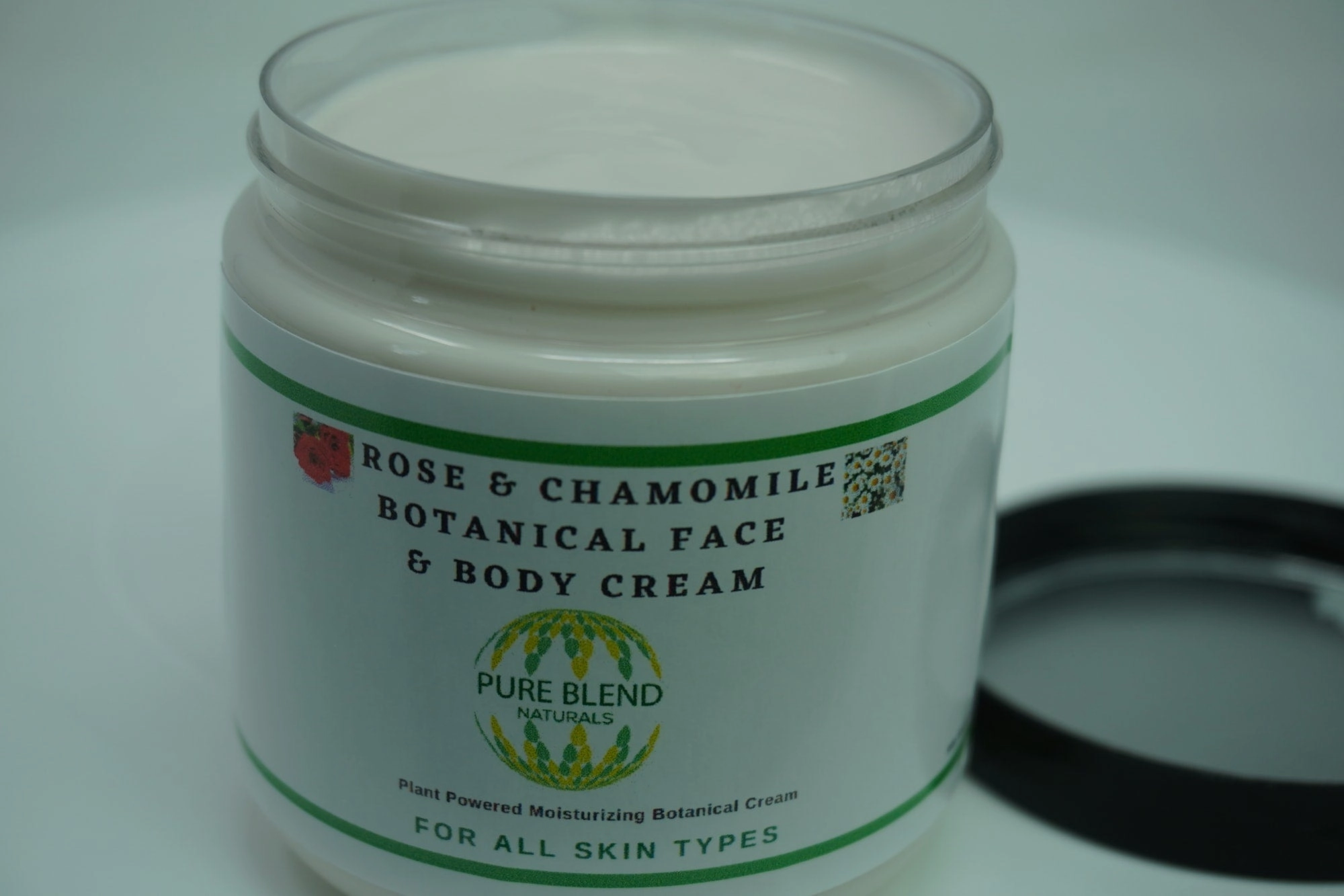 Rose And Chamomile Face And Body Moisturiser: Botanical Moisturizing Cream For All Skin Types