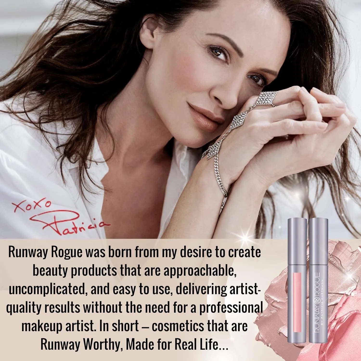 Runway Rogue Designer Liner Lip Pencil, Matte Soft Pink-Mauve Lip Liner Pencil and Lip Liner Sharpener, ‘A List’