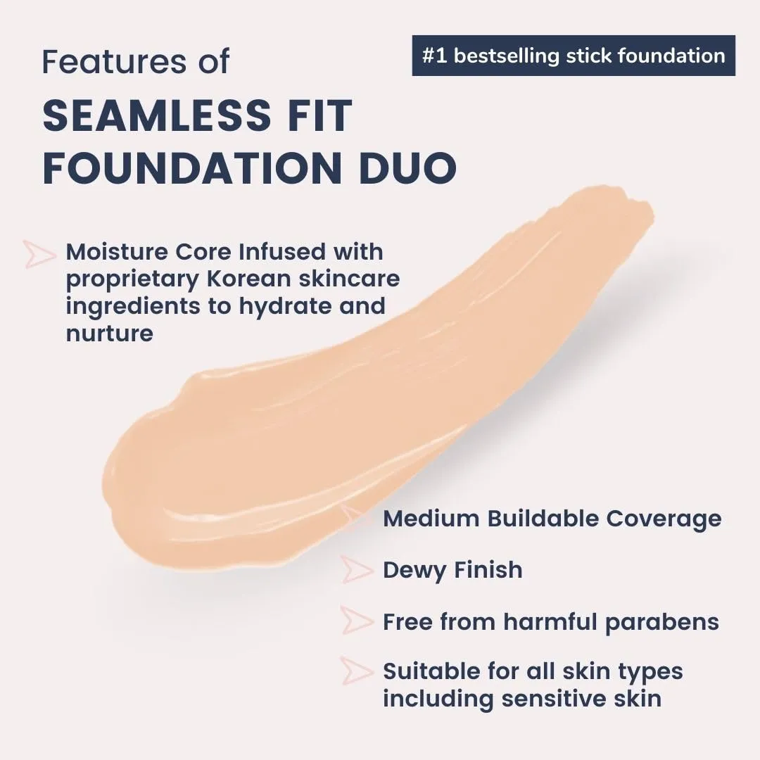 Seamless Fit Foundation Duo in SC02 Honey Beige