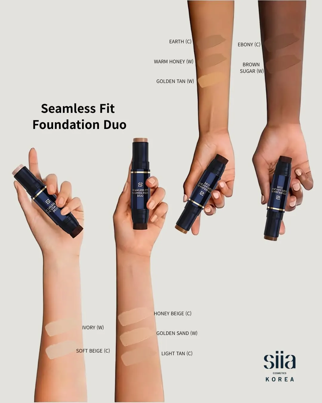 Seamless Fit Foundation Duo in SC02 Honey Beige