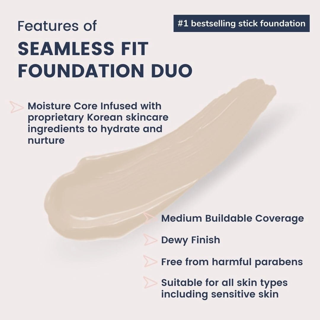 Seamless Fit Foundation Duo in SC01 Soft Beige