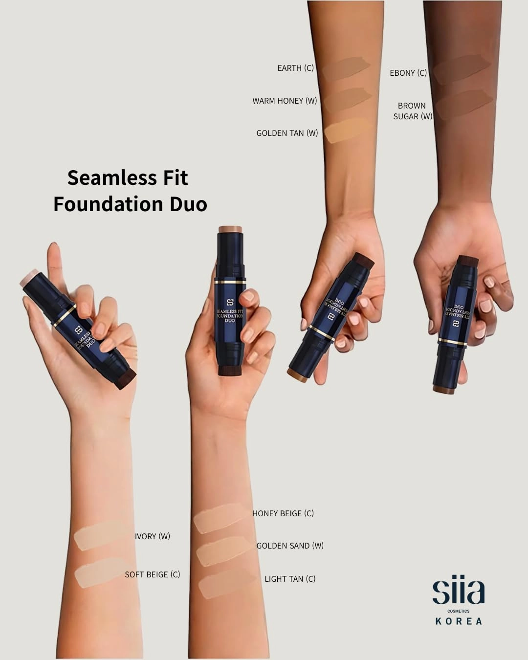 Seamless Fit Foundation Duo in SC01 Soft Beige
