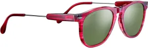 Serengetti Amboy Shiny Gunmetal Red Streaky C18008 Acetate, Multi, One Size