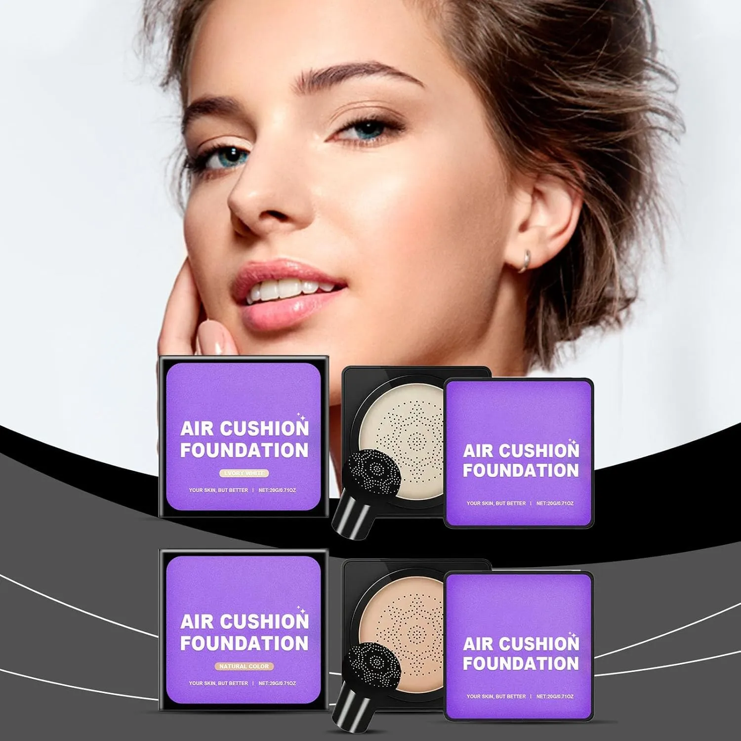Serentia Cream Flawless Radiant Skin Instantly, Oberse BB Cream Korean, Serenita Foundation, Waterproof, Long-Lasting and Oil Control (Warm Honey)