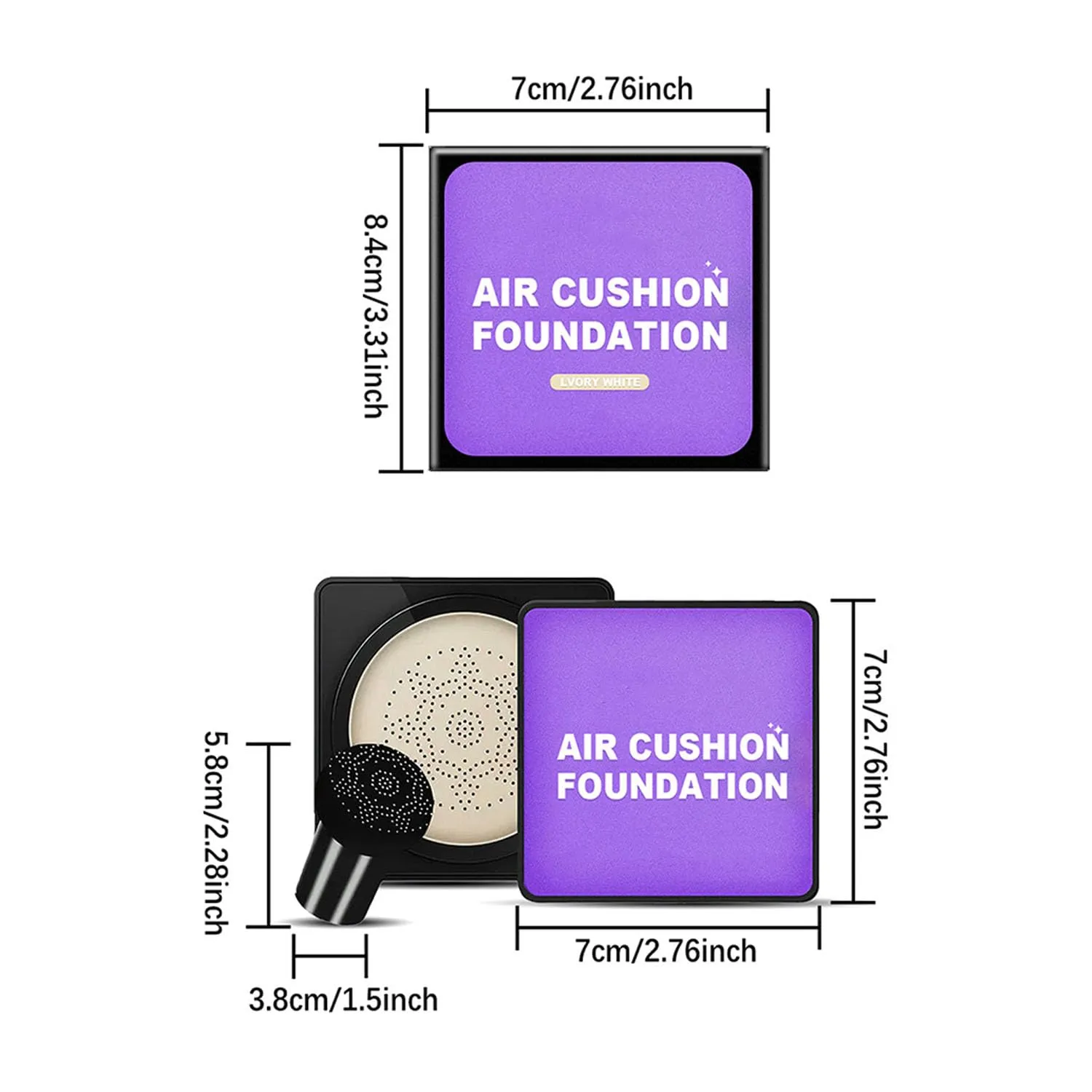 Serentia Elixir Cream Flawless Radiant Skin Instantly, Serenita Elixir Waterproof Oil Control Bb Cream Korean, Mushroom Radiance Long Lasting Matte Cc Creams (2PCS Natural, One size)
