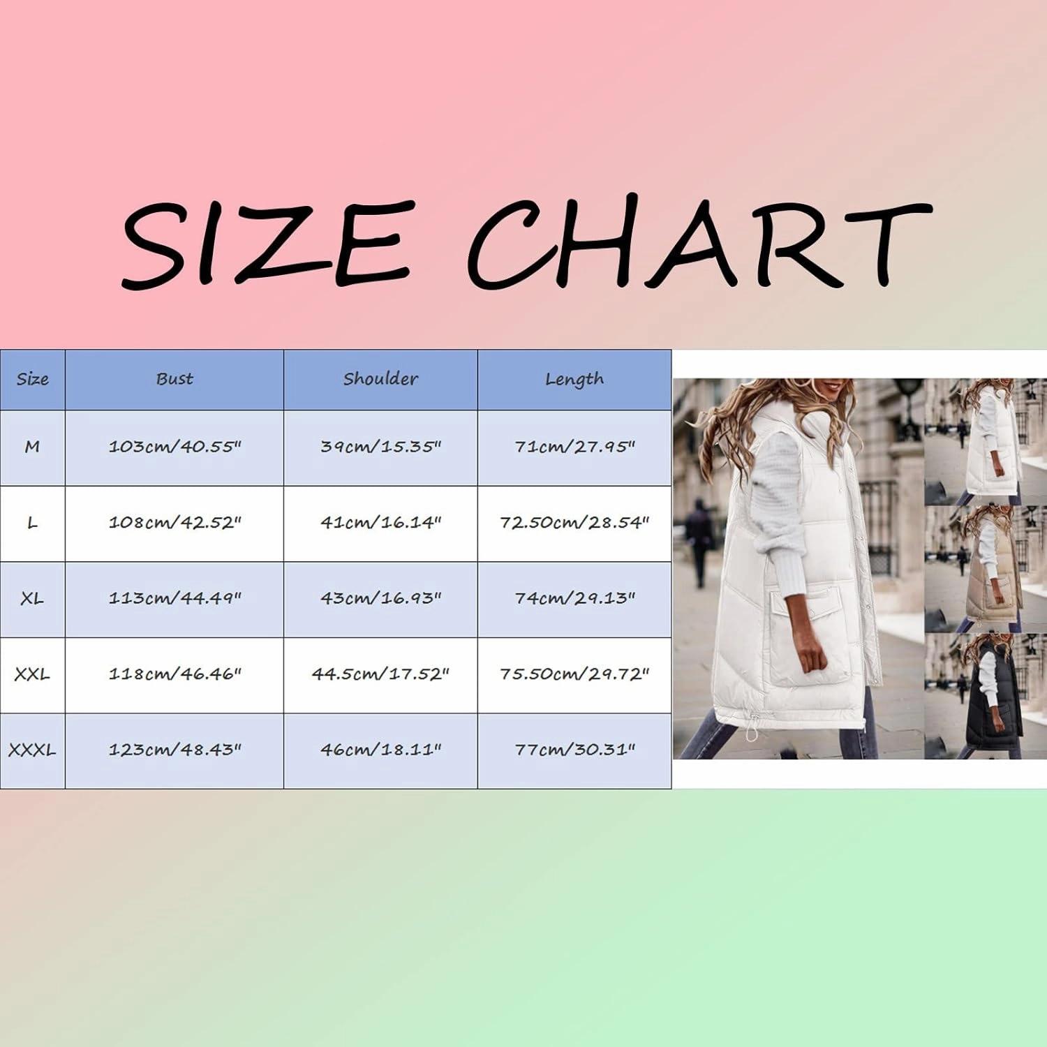 SHAOBGE Long Winter Coat Down Women Leisure Cotton Padded Jacket Tank Top Take Cotton Vest Coat of Bread Thin Down