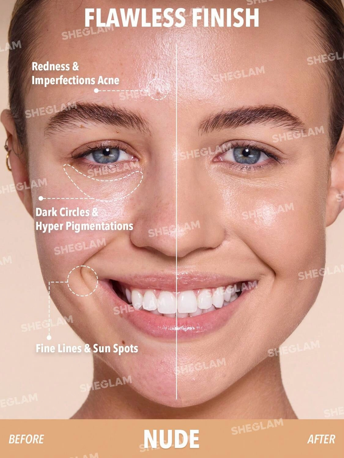 sheglam skin magnet high coverage foundation stick