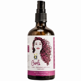 SheltrCurls Hair Mist Spray, Curly Hair Product for Dry and Frizzy Hair | Get Smooth, Strong and Glossy Curls | Sulfate and Silicone free | Anti-Frizz Curly Hair Solution for Men and Women, 100ml