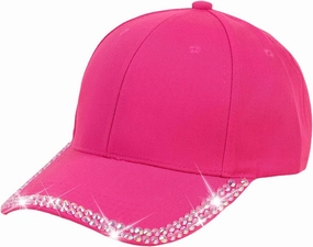 Shiny Rhinestone Brim Baseball Cap for Women Girls Bling Hats Sparkle Ponycap Trucker Hat Summer Outdoors Sun Cap