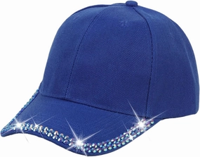 Shiny Rhinestone Brim Baseball Cap for Women Girls Bling Hats Sparkle Ponycap Trucker Hat Summer Outdoors Sun Cap