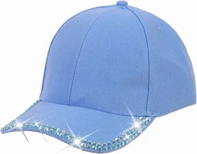 Shiny Rhinestone Brim Baseball Cap for Women Girls Bling Hats Sparkle Ponycap Trucker Hat Summer Outdoors Sun Cap