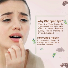 Shubhr Chocolate And Vanilla Lightening Lip Balm & Gloss with Ghee for dry chapped lips |100% Ayurvedic|Paraben & Sulphate Free| (15g, 12 Herbs)