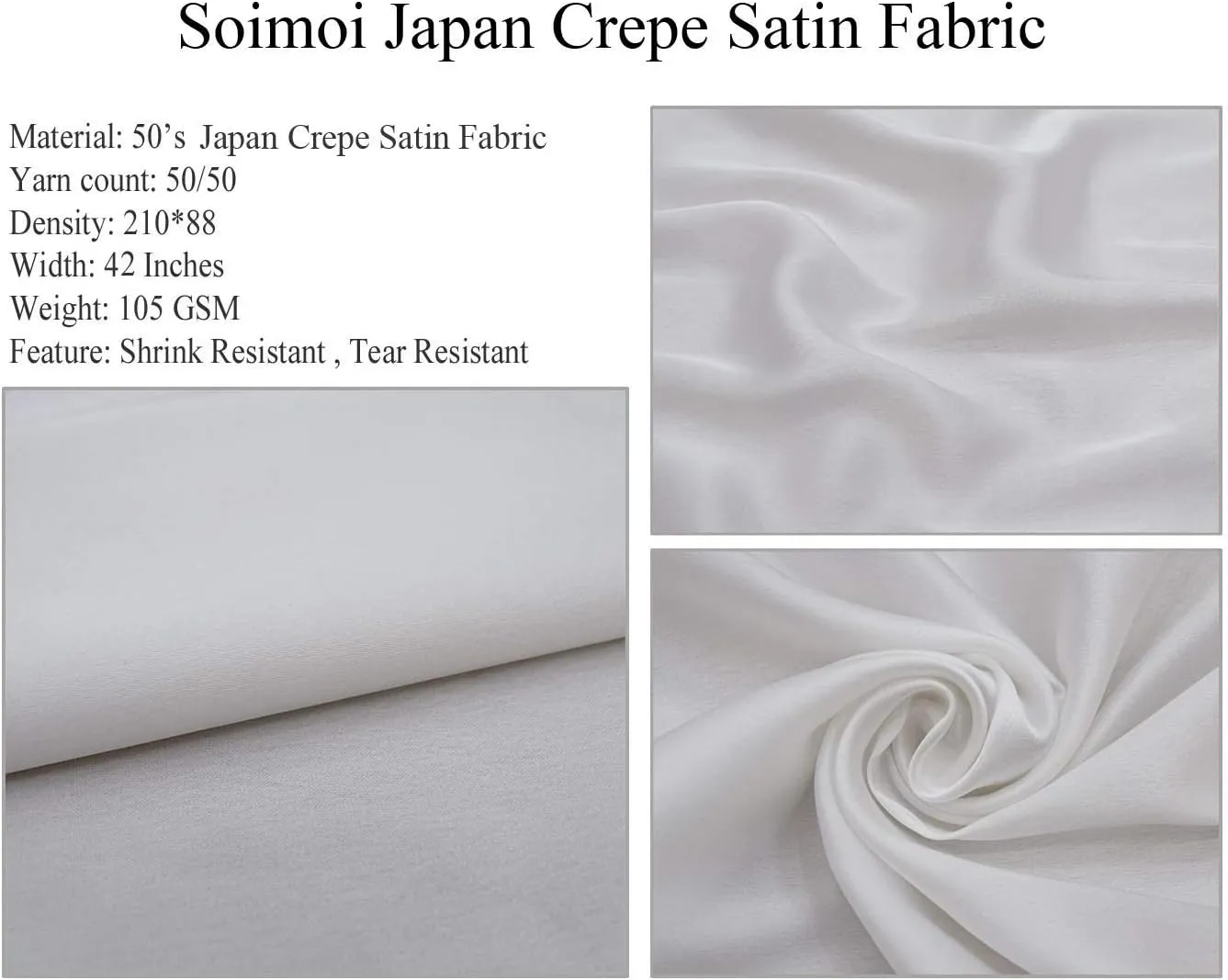 Soimoi Japan Crepe Red Fabric - by The Yard - 42 Inch Wide - Women, Camera & Handbag Fashion Textile - Chic and Trendy Patterns for Fashionable Projects Printed Fabric