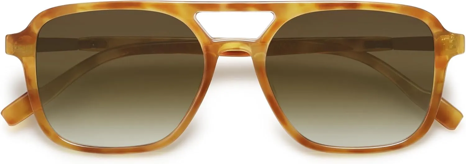 SOJOS Retro Aviator Sunglasses for Women Men,Trendy Rectangle Womens Mens Shades Sun Glasses SJ2202
