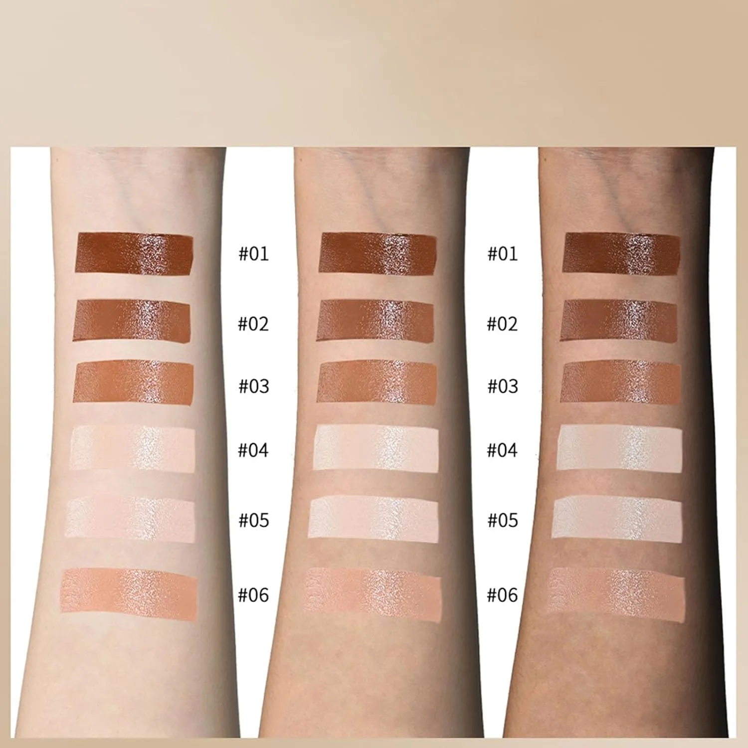 Splendor Skin Tint Balm for Black Women, Splendor Serum Boosted Skin Tint Balm, Foundation Stick Beauty Boosted Skin Tint, Solid Tinted Moisturizing Serum Contour Stick-06#