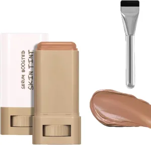 Splendor Skin Tint Balm for Black Women, Splendor Serum Boosted Skin Tint Balm, Foundation Stick Beauty Boosted Skin Tint, Solid Tinted Moisturizing Serum Contour Stick-06#