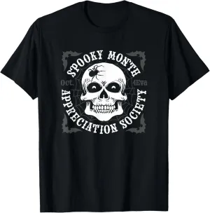 Spooky Month Appreciation Society October Forever Halloween T-Shirt