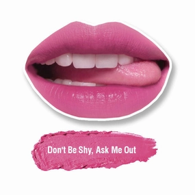 Stay Quirky Lipstick, Soft Matte, Pink, Badass - Don't Be Shy, Ask Me Out 34