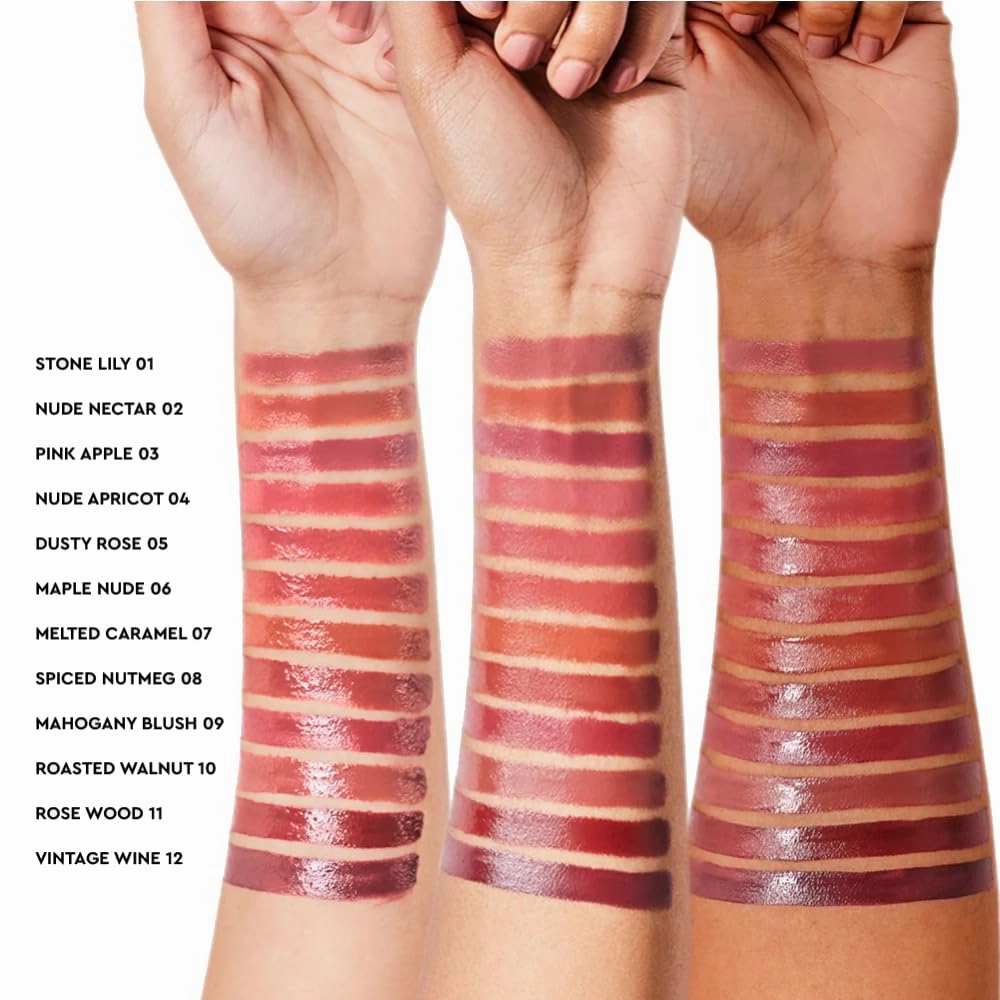 Super Butter Lip Lacquer, Pink Apple (Mauve-Ish Pink), 5 ml, Long Lasting Lip Gloss, Intense Colour, Hi-shine Hydrating Liquid lipstick for Moisturizing Lip Matte Finish
