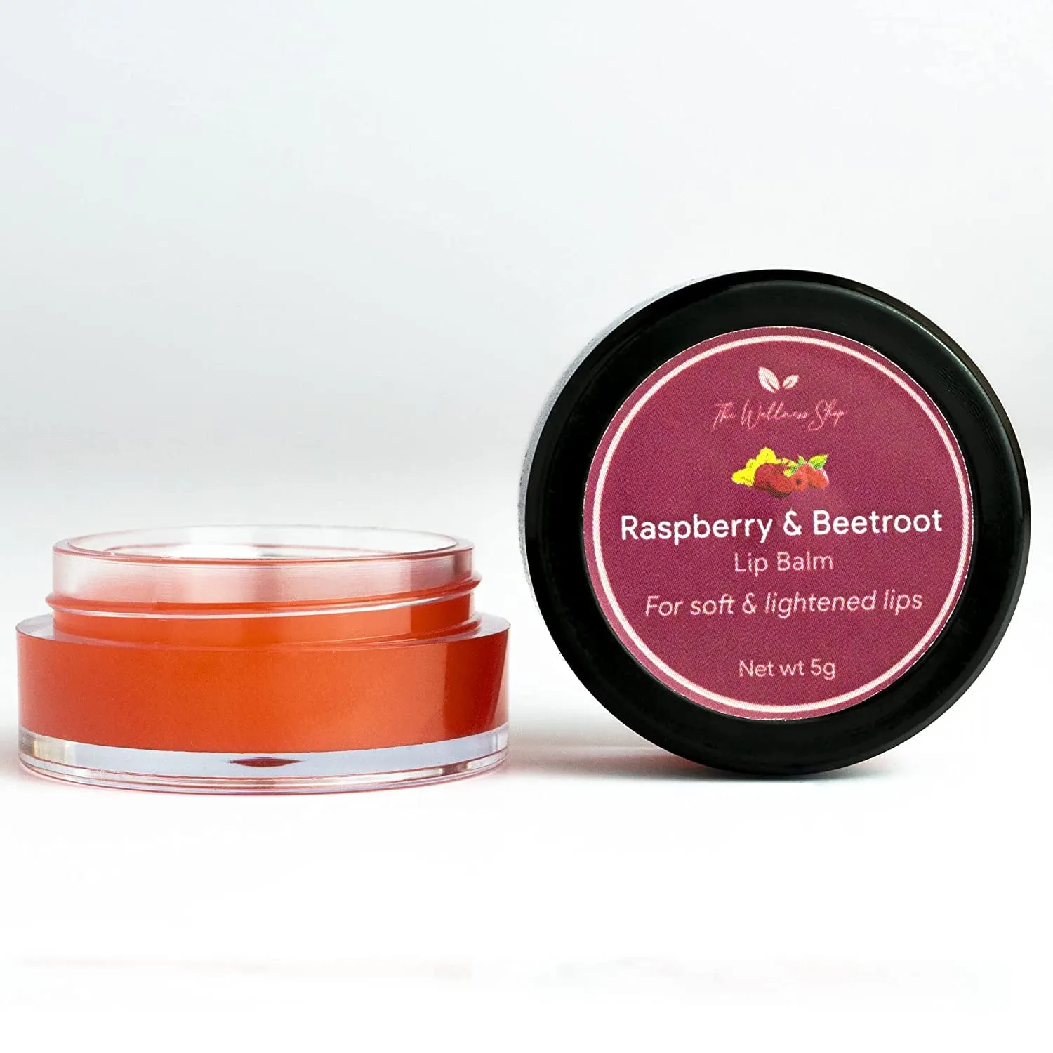 The Wellness Natural And Organic Raspberry And Beetroot Lip Balm For Smooth And Supple Lips 5 Gram