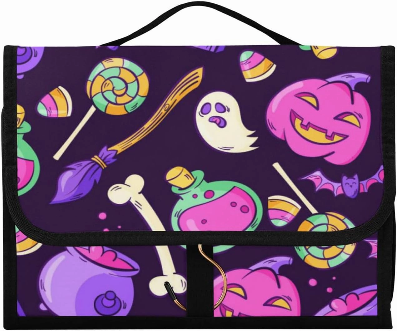 Toiletry Bags for Traveling Makeup Brush Bag Hanging Cosmetic 3 Pack Portable Travel Toiletry Bag for Men and Women,pattern 3