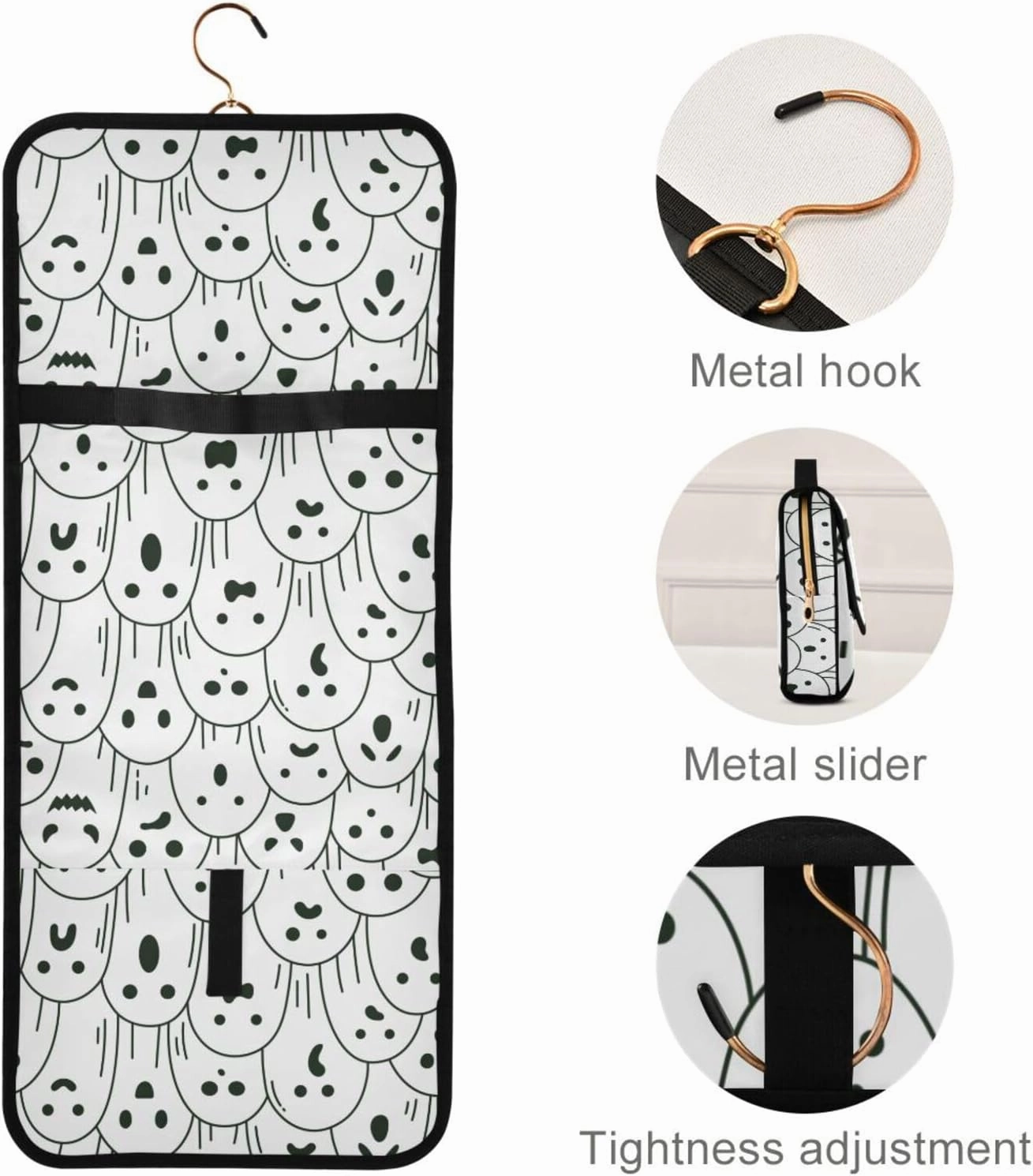 Toiletry Bags for Traveling Makeup Brush Bag Hanging Cosmetic 3 Pack Portable Travel Toiletry Bag for Men and Women,pattern 5