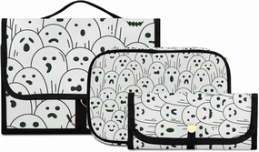 Toiletry Bags for Traveling Makeup Brush Bag Hanging Cosmetic 3 Pack Portable Travel Toiletry Bag for Men and Women,pattern 5