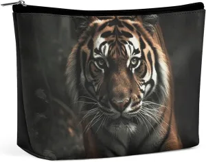 Travel Makeup Bag Portable Cosmetic Bag Wild Animals Tiger Makeup Storage Bag for Women/girl