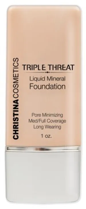 Triple Threat Liquid Mineral Foundation in Tropical Glow
