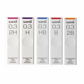 Uni Nano Dia Smudge-Proof Pencil Lead - 0.3 mm