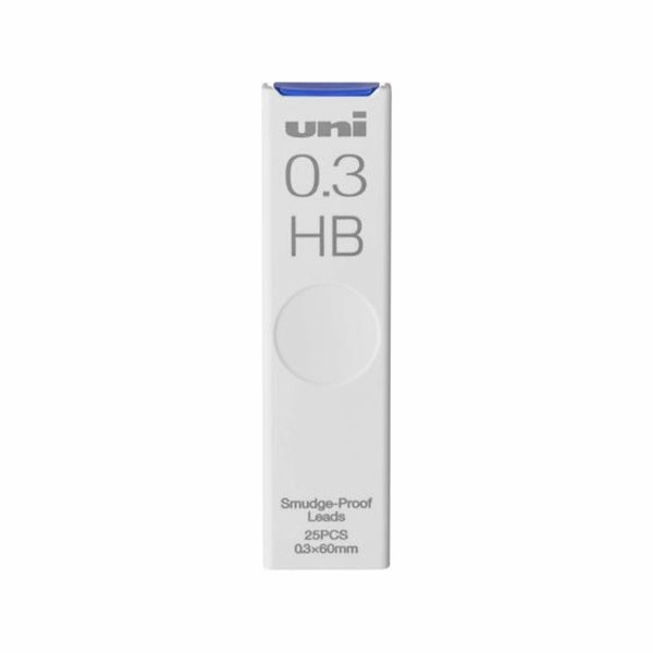 Uni Nano Dia Smudge-Proof Pencil Lead - 0.3 mm