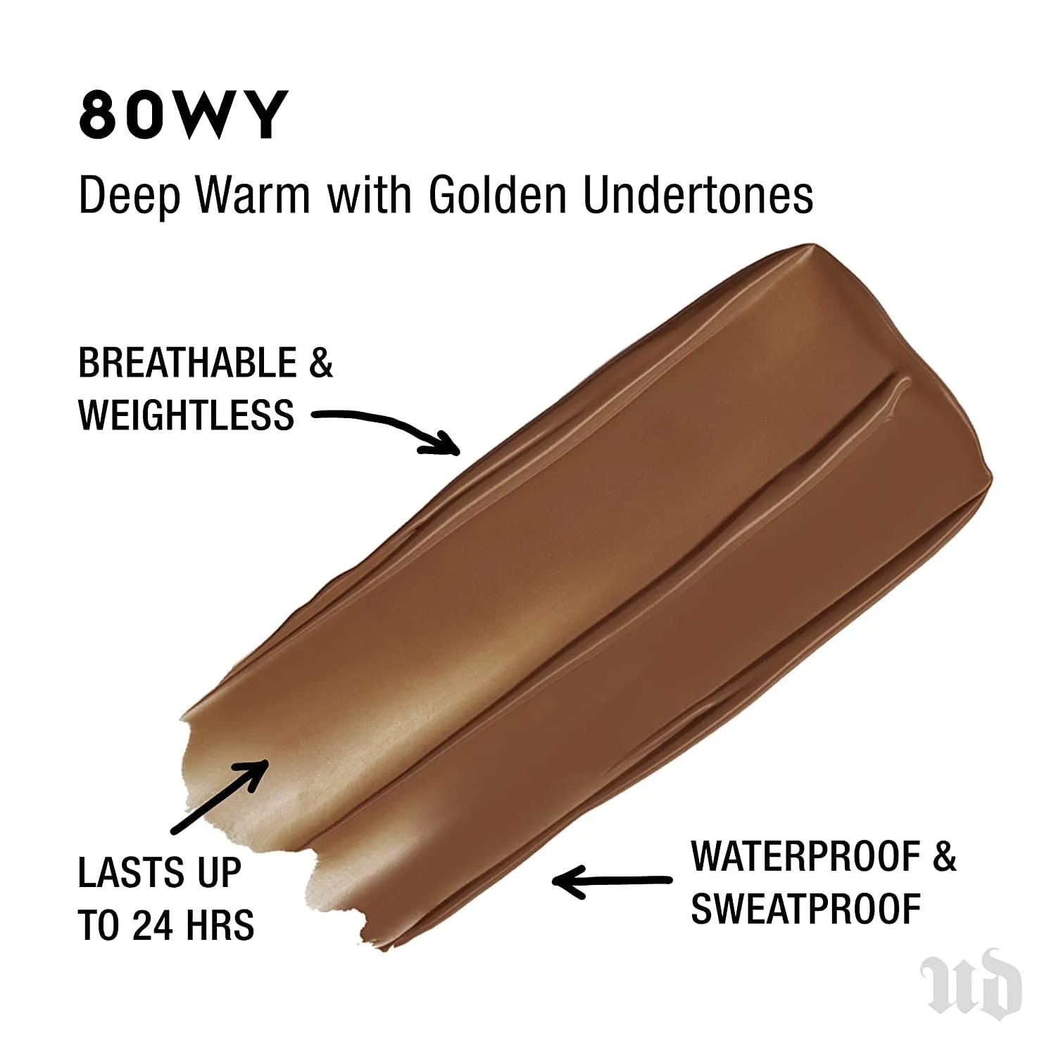 Urban Decay Stay Naked Weightless Liquid Foundation, Waterproof Face Makeup, Buildable Medium Coverage with No Caking, Real-Skin Matte Finish, Lasts Up to 24 Hours, Vegan, Cruelty-free - 1 fl oz