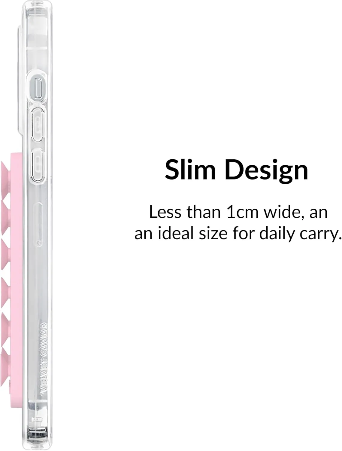 Velvet Caviar Suction Cup Phone Case Mount Compatible with MagSafe Devices Only - Magnetic Silicone Sticky Phone Grip Holder for iPhone Back of Phone - Mirror Gripper (Strawberry Milk Pink)