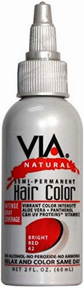 Via Natural Hair Color 062 [Bright Red] (Pack of 4)