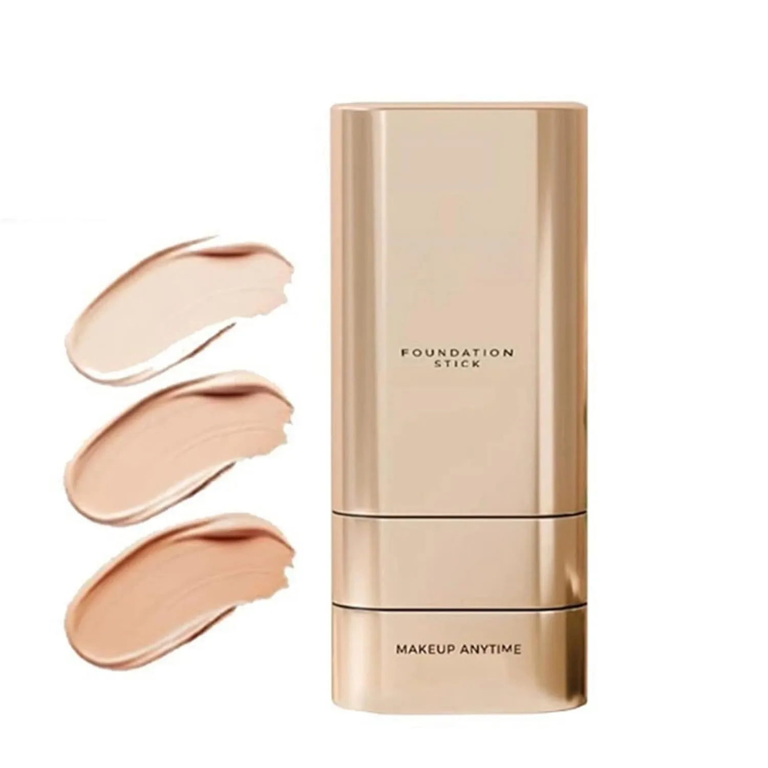 Vivian Beauty Foundation Stick, Multi-use Foundation Stick Makeup with Brush, Oil Control Concealer Long-Lasting and Refreshing, Hydrating FoundationStick Makeup for All Skin Types (Lighting, 1pcs)