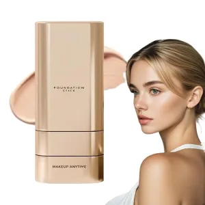 Vivien Beauty Foundation Stick, Stick Fndation Makeup, Multiuse Foundation Makeup with Brush Longwear Natural Finish (#3, one size)