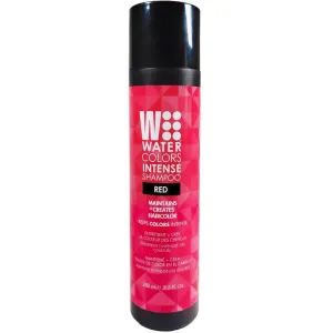 Watercolors by Tressa INTENSE 3-in-1 Color Depositing Shampoo, Semi Permanent Hair Color, Hair Dye Shampoo for Curly, Dry, and Normal Hair, 8 fl oz - RED