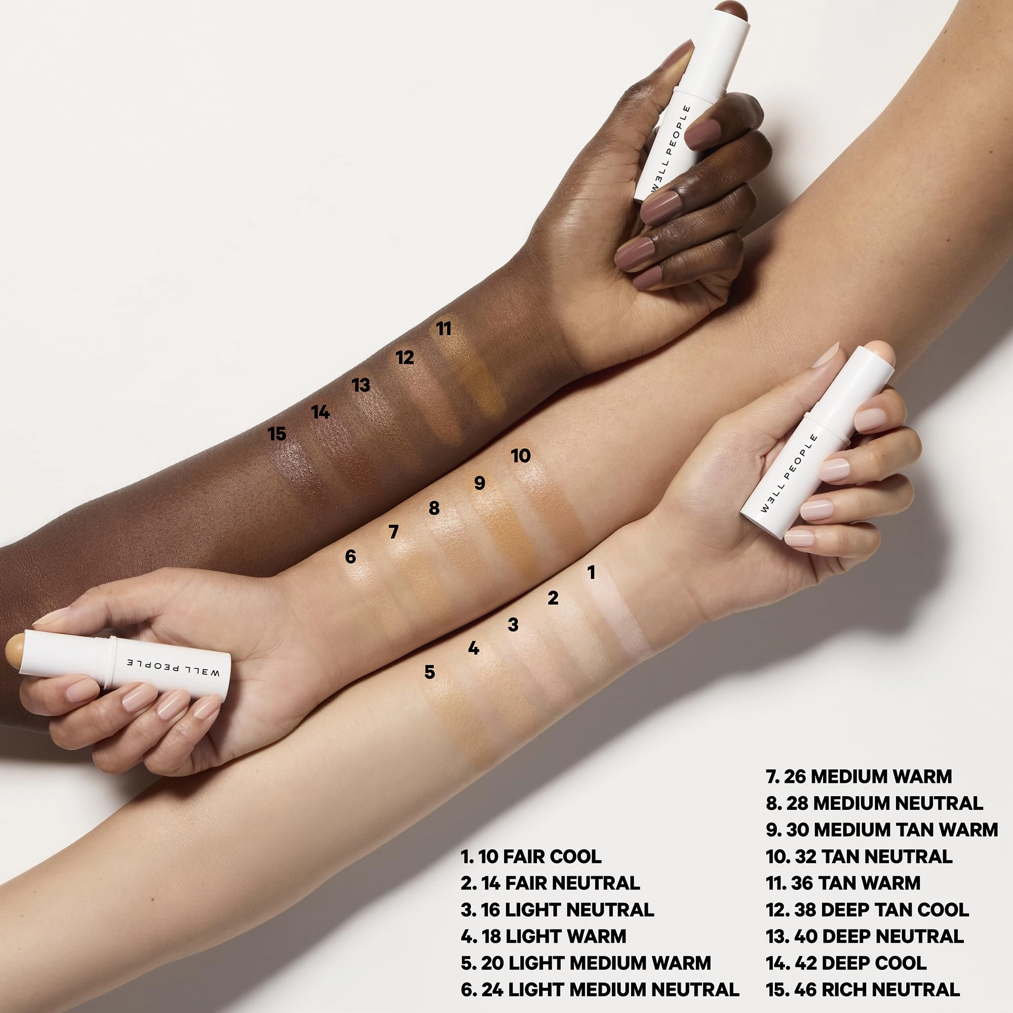 Well People Supernatural Complexion Stick Foundation   Concealer, Buildable, Light-to-Medium Coverage, Soft Matte Finish, Lightweight   Hydrating, Multi-Use, Vegan & Cruelty-Free, 42 Deep Cool